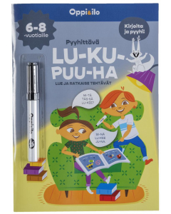 Pyyhittävä LU-KU-PUU-HA -puuhakirja 6-8 v