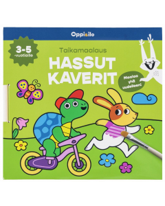 Taikamaalaus HASSUT KAVERIT -puuhakirja 3-5 v