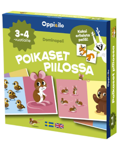 Poikaset piilossa -dominopeli 3-4 v