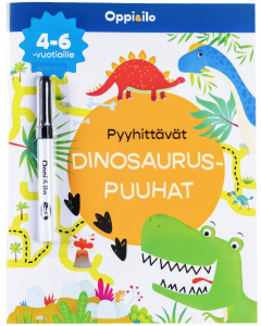 Pyyhittävät Dinosauruspuuhat -puuhakirja 4-6 v