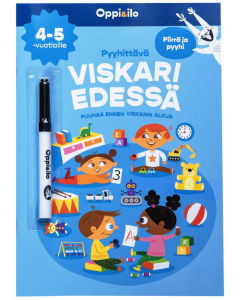 Pyyhittävä Viskari edessä -puuhakirja 4-5 v