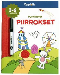 Pyyhittävät Piirrokset -puuhakirja 3+