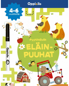 Pyyhittävät Eläinpuuhat -puuhakirja 4-6 v