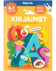 KIRJAIMET puuha- ja tarrakirja 5-7 v