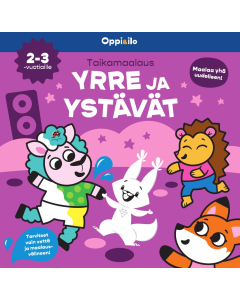 Taikamaalaus YRRE JA YSTÄVÄT -puuhakirja 2–3 v