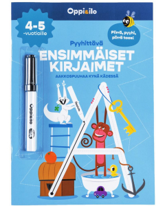 Pyyhittävä Ensimmäiset kirjaimet -puuhakirja 4-5 v