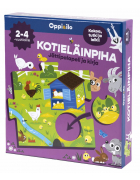 Kotieläinpiha-palapeli ja kirja 2-4 v