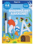 Pyyhittävä Ensimmäiset aakkoset -puuhakirja 4-6 v