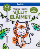 Maalaa Vedellä VILLIT ELÄIMET -puuhakirja 3-5 v