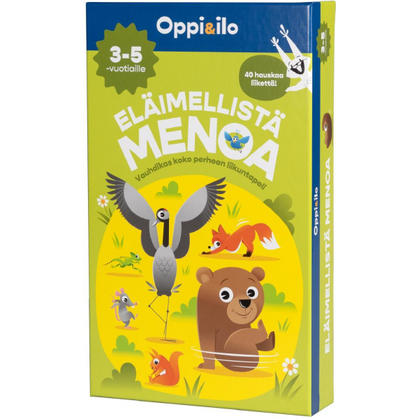 ELÄIMELLISTÄ MENOA -lautapeli 3-5 v