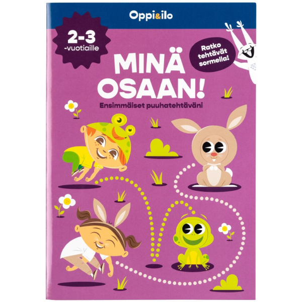 Minä osaan! -puuhakirja 2-3 v