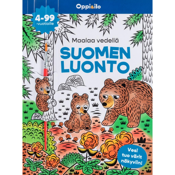 Maalaa vedellä Suomen luonto -puuhakirja 4-99 v