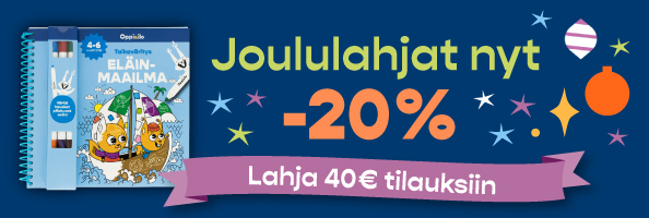 Siirry ostoksille Joululahjat 20% alennuksessa, lahja yli 40e tilauksiin.